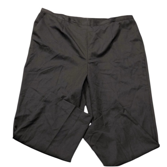 Alfred Dunner black pants elastic waistband size 24W - Picture 1 of 5